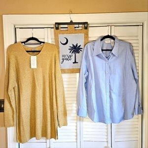 2 Designer Tops!  Perfect Wardrobe Refesher!